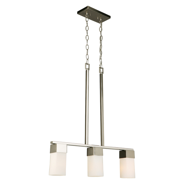 Eglo 3X60W Multi Light Pendant W/ Brushed Nickel Finish & Frosted Glass 202868A